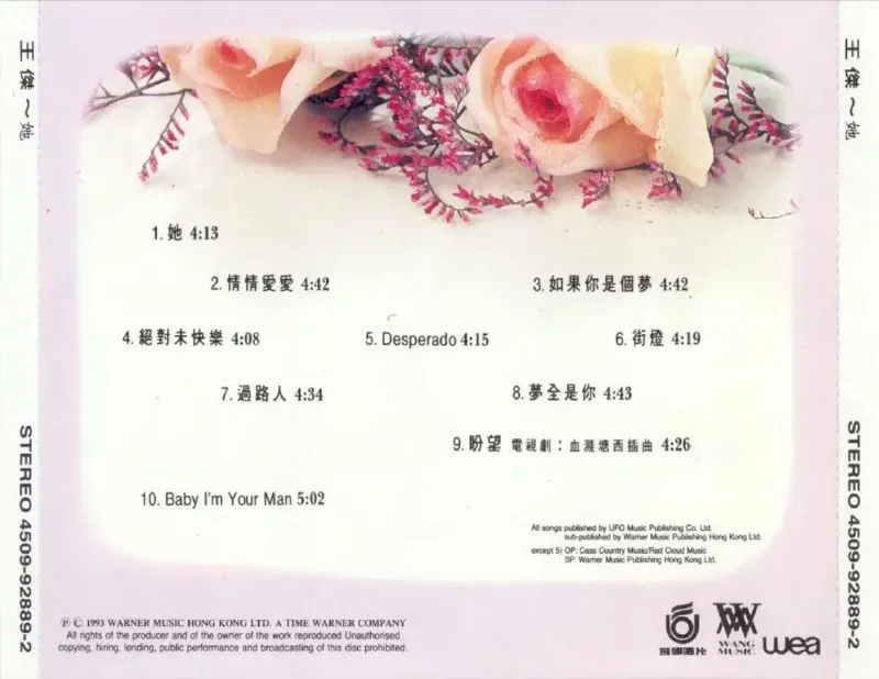 王杰-1993年专辑-她